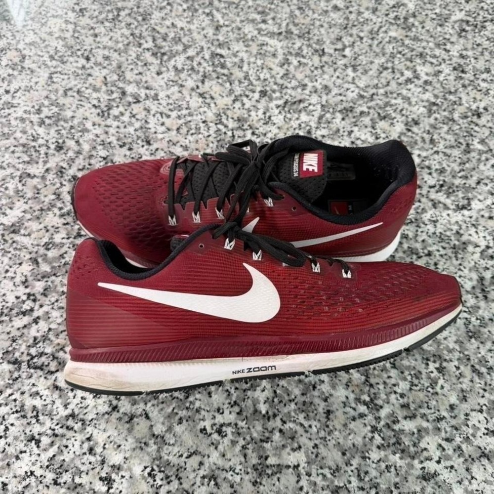 Nike Air Zoom Pegasus 34 Red Running Sneaker Shoe M14 887009